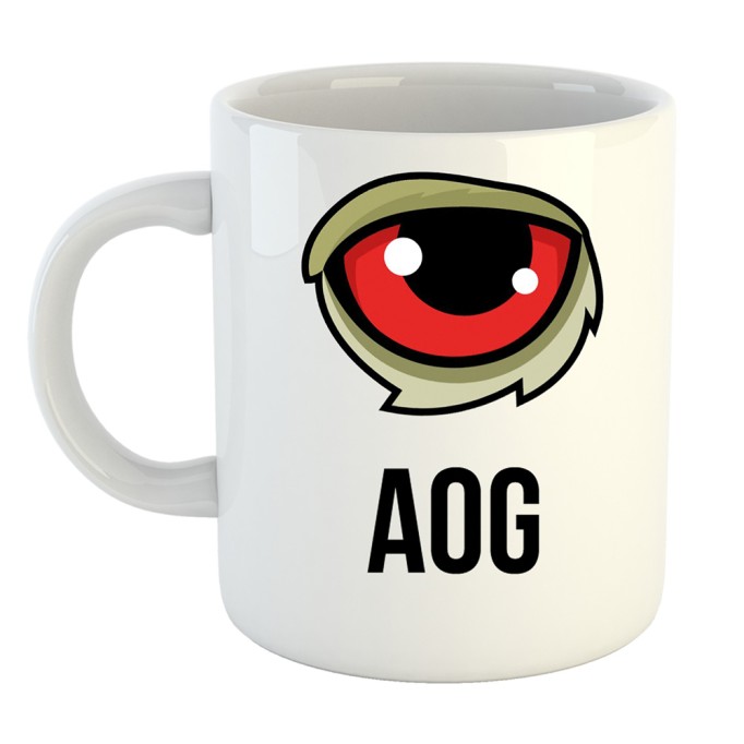 AOG Logo Baskılı Porselen Kupa Bardak #5