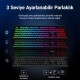 Aula AC208 Rainbow 2.4GHz Kablosuz Şarjlı Türkçe Q Klavye / Mouse ve Mousepad Seti