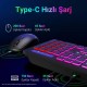 Aula AC208 Rainbow 2.4GHz Kablosuz Şarjlı Türkçe Q Klavye / Mouse ve Mousepad Seti