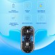 Aula AM210 Dual Mode Bluetooth ve Kablosuz 1600DPI RGB Şeffaf Şarjlı Mouse