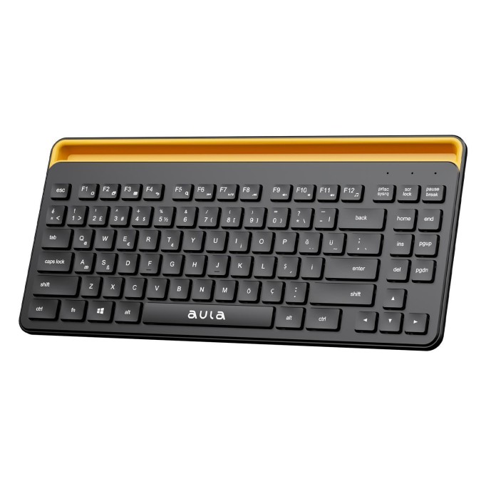 Aula AWK310 Bluetooth 5.1 Kablosuz Tablet Klavyesi iOS ve Android Uyumlu Standlı Türkçe Q Klavye