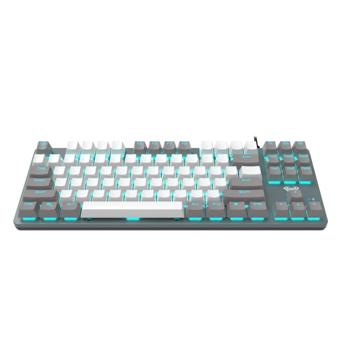 Aula F3287 Mavi Işıklı Kablolu Mekanik İngilizce Q TKL Gaming Oyuncu Klavyesi