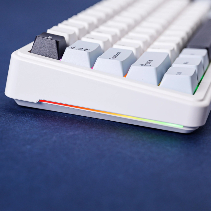 Aula F65 Reaper Switch Mekanik RGB TKL Makrolu Hot Swap Kablosuz Klavye Buz Mavisi