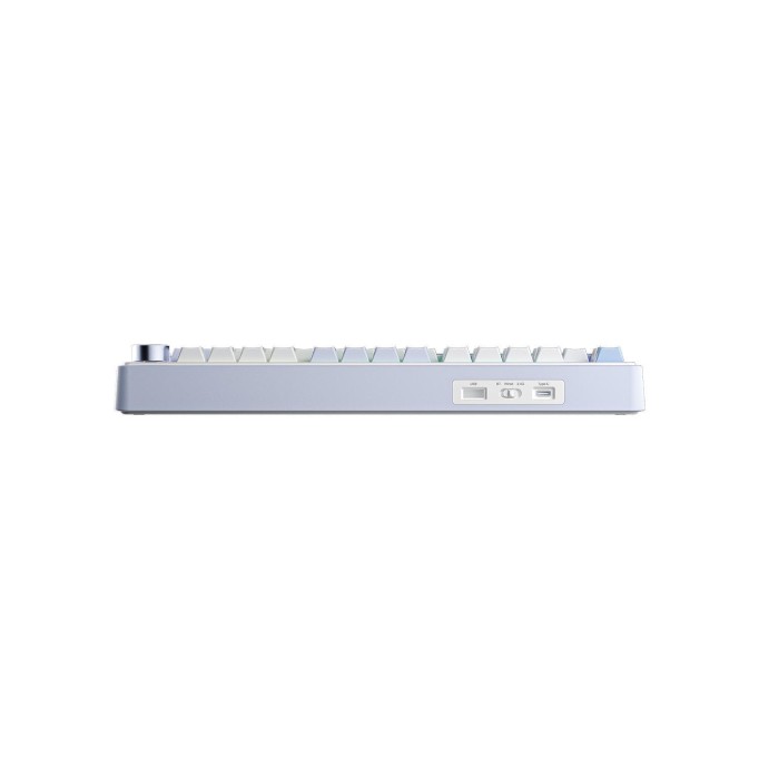Aula F75 Mekanik RGB TKL Gray Switch Kablosuz Makrolu Hot Swap Klavye Buz Mavisi