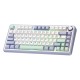 Aula F75 Mekanik RGB TKL Gray Switch Kablosuz Makrolu Hot Swap Klavye Pastel