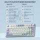 Aula F75 Mekanik RGB TKL Hot Swap GrayWood V4 Switch Kablosuz Makrolu Türkçe Q Klavye Pastel