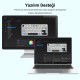 Aula F75 Mekanik RGB TKL Ice Vein Switch Kablosuz Makrolu Hot Swap Klavye Lacivert