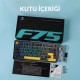 Aula F75 Mekanik RGB TKL Reaper Switch Kablosuz Makrolu Hot Swap Klavye Siyah