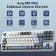 Aula F87 Mekanik RGB TKL GrayWood V4 Switch Kablosuz Makrolu Hot Swap Türkçe Q Klavye Mavi