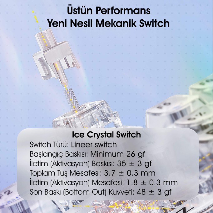 AULA F98 PRO OLED Ekranlı Makrolu Kablosuz RGB Hot-Swap Gasket Pre-Lubed Switch Mekanik Klavye