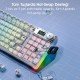 AULA F98 PRO OLED Ekranlı Makrolu Kablosuz RGB Hot-Swap Gasket Pre-Lubed Switch Mekanik Klavye