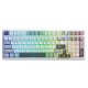 Aula F99 3 Modlu RGB Hot Swap Mekanik Linear GrayWood V3 Switch Kablosuz Makrolu Klavye Gri satın al