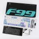 Aula F99 3 Modlu RGB Hot Swap Mekanik Linear GrayWood V3 Switch Kablosuz Makrolu Klavye Lila