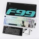 Aula F99 Mekanik RGB Hot Swap GrayWood V4 Switch 3 Modlu Kablosuz Makrolu Türkçe Q Klavye Lacivert