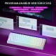 Aula Hero68 He Manyetik Klavye Rapid Trigger Black King Switch 8000Hz RGB Neon TKL Hot Swap Oyuncu Klavyesi Desenli Beyaz