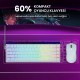 Aula Hero68 He Manyetik Klavye Rapid Trigger Black King Switch 8000Hz RGB Neon TKL Hot Swap Oyuncu Klavyesi Desenli Beyaz