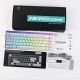 Aula Hero68 He Manyetik Klavye Rapid Trigger Black King Switch 8000Hz RGB Neon TKL Hot Swap Oyuncu Klavyesi Desenli Beyaz