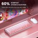 Aula Hero68 He Manyetik Klavye Rapid Trigger Black King Switch 8000Hz RGB Neon TKL Hot Swap Oyuncu Klavyesi Pembe