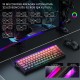 Aula Hero68 He Manyetik Klavye Rapid Trigger Dragon King Switch 8000Hz RGB Neon TKL Hot Swap Oyuncu Klavyesi Kırmızı