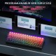 Aula Hero68 He Manyetik Klavye Rapid Trigger Dragon King Switch 8000Hz RGB Neon TKL Hot Swap Oyuncu Klavyesi Kırmızı