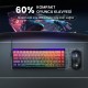 Aula Hero68 He Manyetik Klavye Rapid Trigger Dragon King Switch 8000Hz RGB Neon TKL Hot Swap Oyuncu Klavyesi Kırmızı