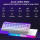 Aula Hero68 He Manyetik Klavye Rapid Trigger Dragon King Switch 8000Hz RGB Neon TKL Hot Swap Oyuncu Klavyesi Mor