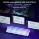 Aula Hero68 He Manyetik Klavye Rapid Trigger Dragon King Switch 8000Hz RGB Neon TKL Hot Swap Oyuncu Klavyesi Mor