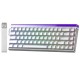 Aula Hero68 He Manyetik Klavye Rapid Trigger Jade King Switch 8000Hz RGB Neon TKL Hot Swap Oyuncu Klavyesi Beyaz