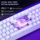 Aula Hero68 He Manyetik Klavye Rapid Trigger Meteor Switch 8000Hz RGB Neon TKL Hot Swap Oyuncu Klavyesi Beyaz