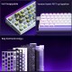 Aula Hero68 He Manyetik Klavye Rapid Trigger Meteor Switch 8000Hz RGB Neon TKL Hot Swap Oyuncu Klavyesi Beyaz