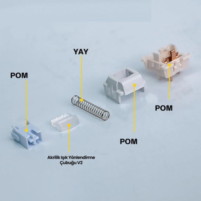 Aula Leobog Barbie Lineer Mekanik Switch 100 Adet