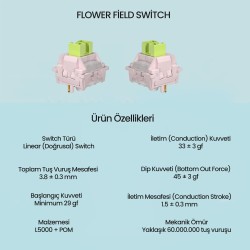 Aula Leobog Huatian Lineer Mekanik Switch 100 Adet Aula Leobog Huatian Lineer Mekanik Switch 100 Adet