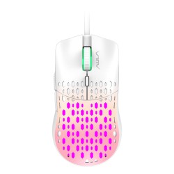 Pembe Aula S11 Pro 3600DPI RGB Optik Gaming Mouse Pembe