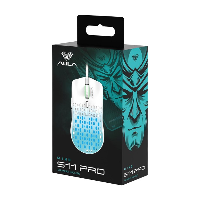 Aula S11 Pro 3600DPI RGB Optik Gaming Mouse Sarı