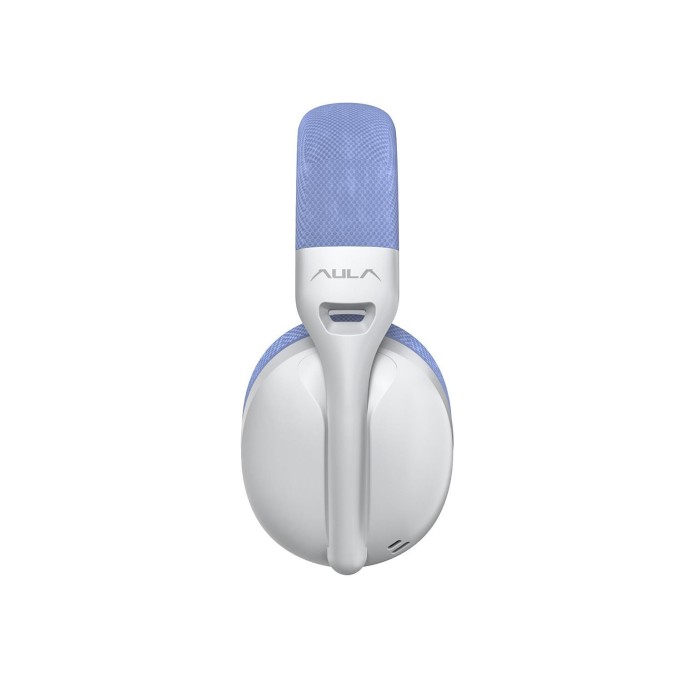 Aula S6 Ultra Hafif Kablosuz Bluetooth Type-C Mikrofonlu Gaming Oyuncu Kulaklığı Mavi