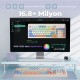Aula S99 Retro RGB Gaming 3 Modlu Bluetooth/2.4GHz/USB-C Kablosuz Makrolu Türkçe Q Klavye Turuncu