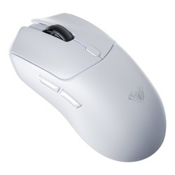 Beyaz Aula SC580X LightWeight PAW3395 Sensör 10000 DPI 1000Hz Kablolu ve Kablosuz Gaming Oyuncu Mouse Beyaz