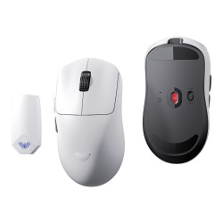 Aula SC800 LightWeight PAW3395 Sensör 26000 DPI 8000Hz Kablolu ve Kablosuz Gaming Oyuncu Mouse Beyaz