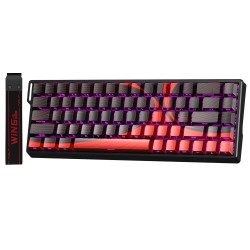 Kırmızı Aula Win68 He Max Manyetik Klavye Rapid Trigger Wing Chun Switch 8000Hz RGB TKL Hot Swap Oyuncu Klavyesi Kırmızı