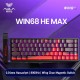 Aula Win68 He Max Manyetik Klavye Rapid Trigger Wing Chun Switch 8000Hz RGB TKL Hot Swap Oyuncu Klavyesi Kırmızı