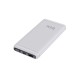 Bix 10000mAh 20W PD Type-C ve USB-A SCP 22.5W QC 3.0 18W Çift Çıkışlı LED Ekranlı Powerbank Beyaz