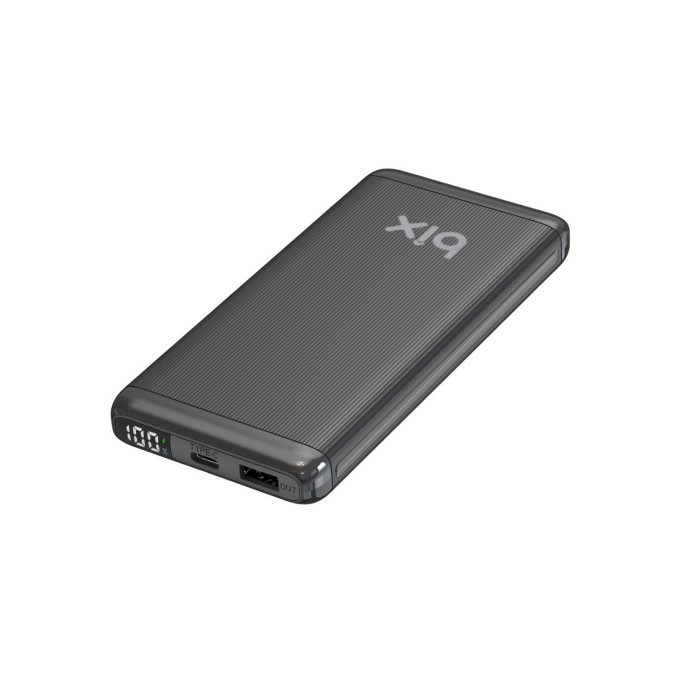 Bix 10000mAh 20W PD Type-C ve USB-A SCP 22.5W QC 3.0 18W Çift Çıkışlı LED Ekranlı Powerbank Siyah