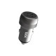 Bix 100W 2*Type-C PD 3.0 Portlu PPS Destekli Mini Araç içi Hızlı Şarj Cihazı Gri