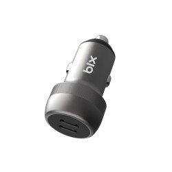 Bix 100W 2*Type-C PD 3.0 Portlu PPS Destekli Mini Araç içi Hızlı Şarj Cihazı Gri Bix 100W 2*Type-C PD 3.0 Portlu PPS Destekli Mini Araç içi Hızlı Şarj Cihazı Gri