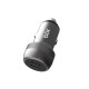 Bix 100W 2*Type-C PD 3.0 Portlu PPS Destekli Mini Araç içi Hızlı Şarj Cihazı Gri