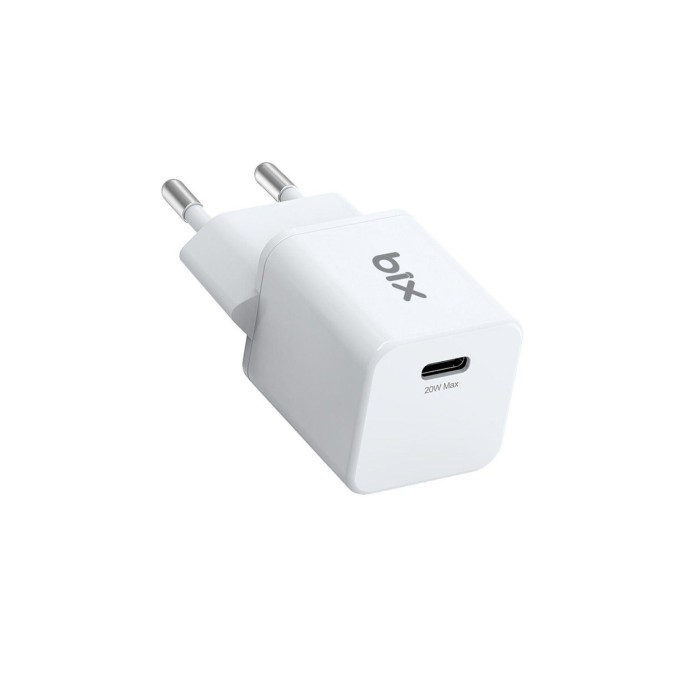 Bix 15W Manyetik Kablosuz Şarj Cihazı ve 20W GaN Type-C PD Şarj Adaptörü Beyaz