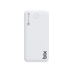 Beyaz Bix PB10-QPD 18W Çift Çıkışlı QC 3.0 PD 10000 mAh Powerbank Beyaz