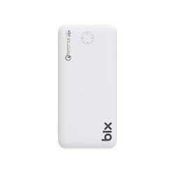 10000 mAh Bix PB10-QPD 18W Çift Çıkışlı QC 3.0 PD 10000 mAh Powerbank Beyaz