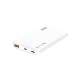 Bix PB10-QPD 18W Çift Çıkışlı QC 3.0 PD 10000 mAh Powerbank Beyaz