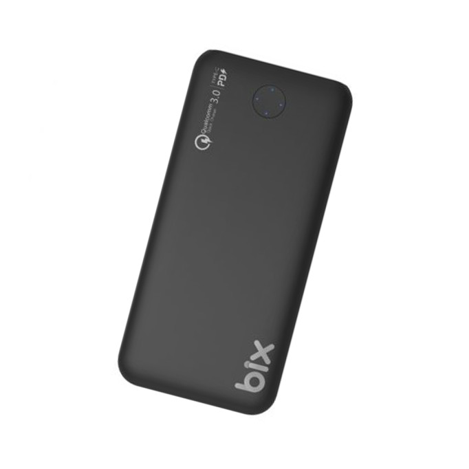 Bix PB10-QPD 18W Çift Çıkışlı QC 3.0 PD 10000 mAh Powerbank Beyaz